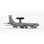 1/80 E-3 Sentry Fighter Jet Building Kit, Military Aircraft Building Block Set, Creative Interactive Building Toy for Teens and Up (1700PCS+)