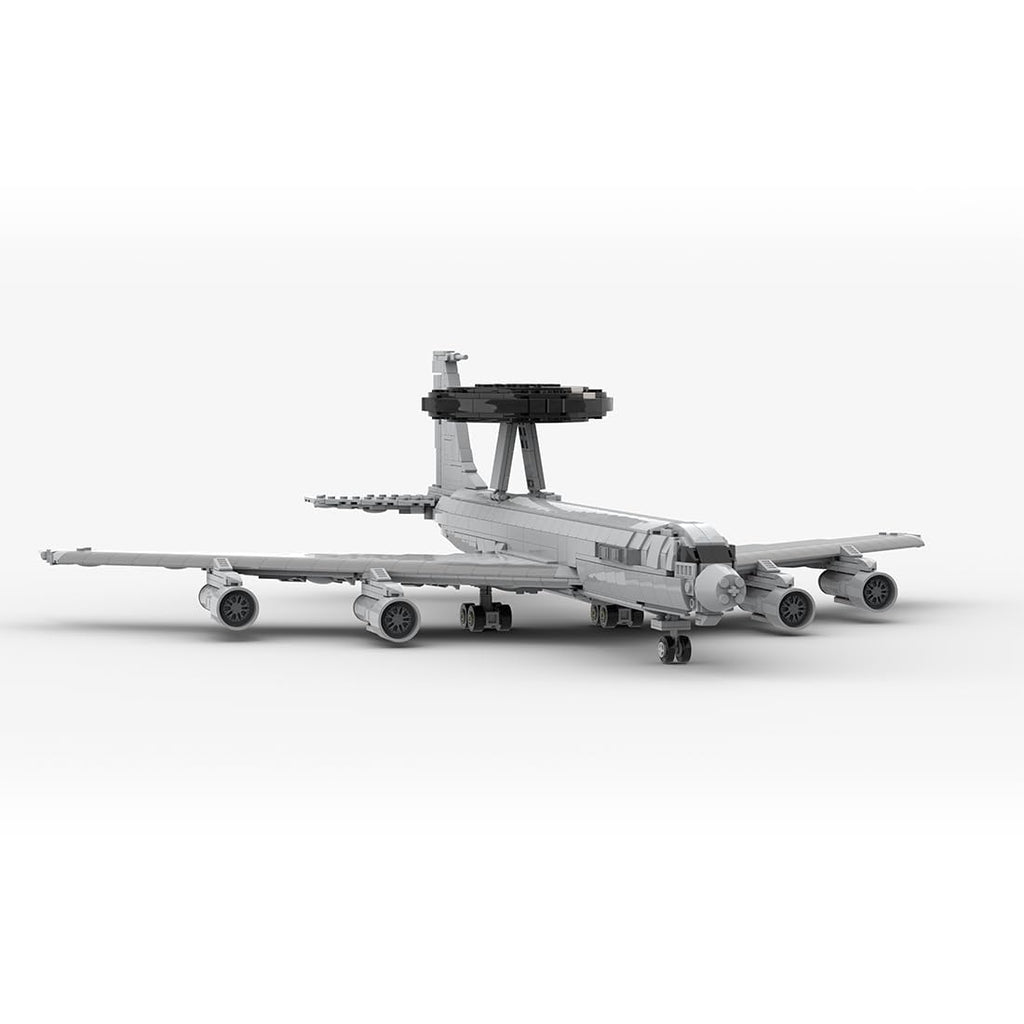 1/80 E-3 Sentry Fighter Jet Building Kit, Military Aircraft Building Block Set, Creative Interactive Building Toy for Teens and Up (1700PCS+)