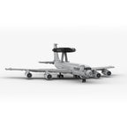 1/80 E-3 Sentry Fighter Jet Building Kit, Military Aircraft Building Block Set, Creative Interactive Building Toy for Teens and Up (1700PCS+)