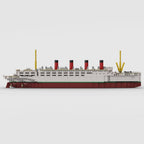 Cruise Ship Building Kit, 1/400 RMS Mauretania Large Cruise Ship Model Assembly Steamship Toy Sets, Creative MOC for Adults (1871PCS)