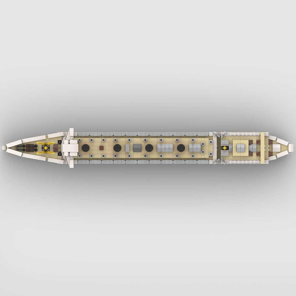 Cruise Ship Building Kit, 1/400 RMS Mauretania Large Cruise Ship Model Assembly Steamship Toy Sets, Creative MOC for Adults (1871PCS)