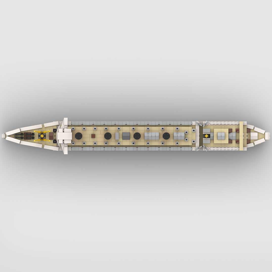 Cruise Ship Building Kit, 1/400 RMS Mauretania Large Cruise Ship Model Assembly Steamship Toy Sets, Creative MOC for Adults (1871PCS)