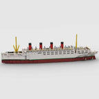 Cruise Ship Building Kit, 1/400 RMS Mauretania Large Cruise Ship Model Assembly Steamship Toy Sets, Creative MOC for Adults (1871PCS)