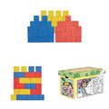 Bankers Box at Play Cardboard Building Blocks 40 Pack + 20 Pack + Animal Color-in Toy Box for Kids