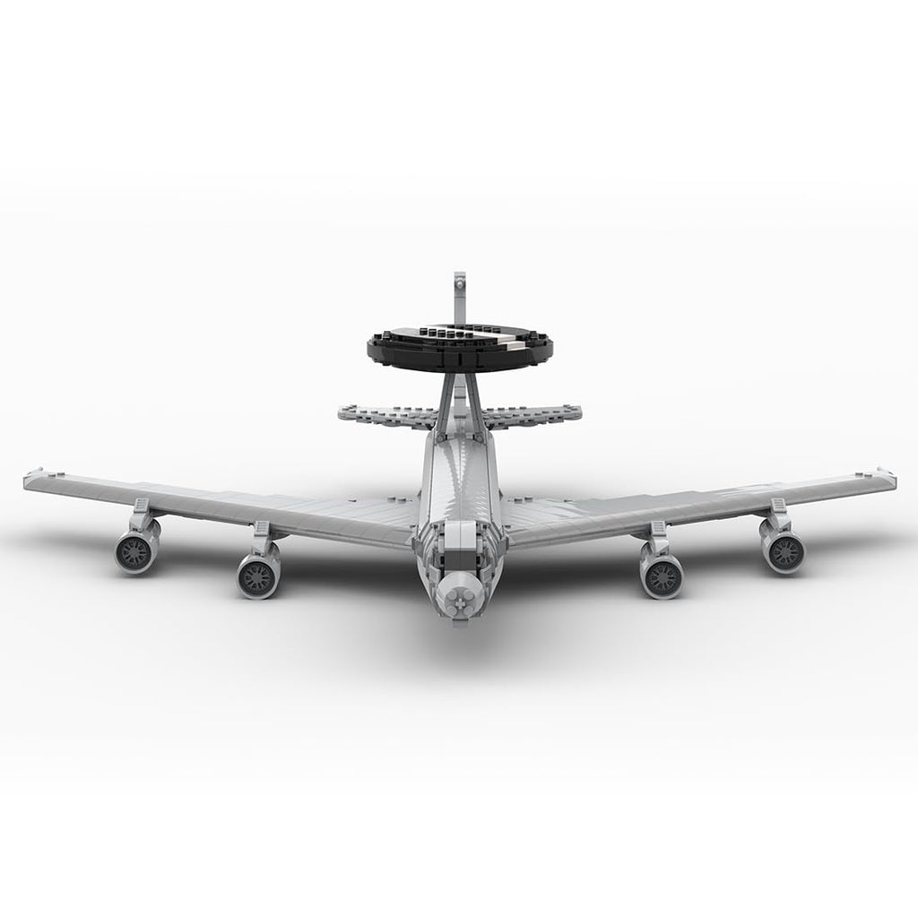1/80 E-3 Sentry Fighter Jet Building Kit, Military Aircraft Building Block Set, Creative Interactive Building Toy for Teens and Up (1700PCS+)