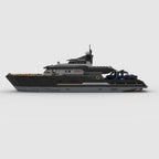 1/30 Scale Expeditionary Yacht Model Building Block Set, Cruise Ship Building Toy Set with Functional Propeller, Collectible Display Decorations Gift (4369PCS)