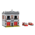 City Street Scene Building Blocks, Modular Fire Station Assembly Toy Building Block Set Architecture Construction Toy for Teen Adult (2570PCS), A38L6KL10W1YO6J05957870