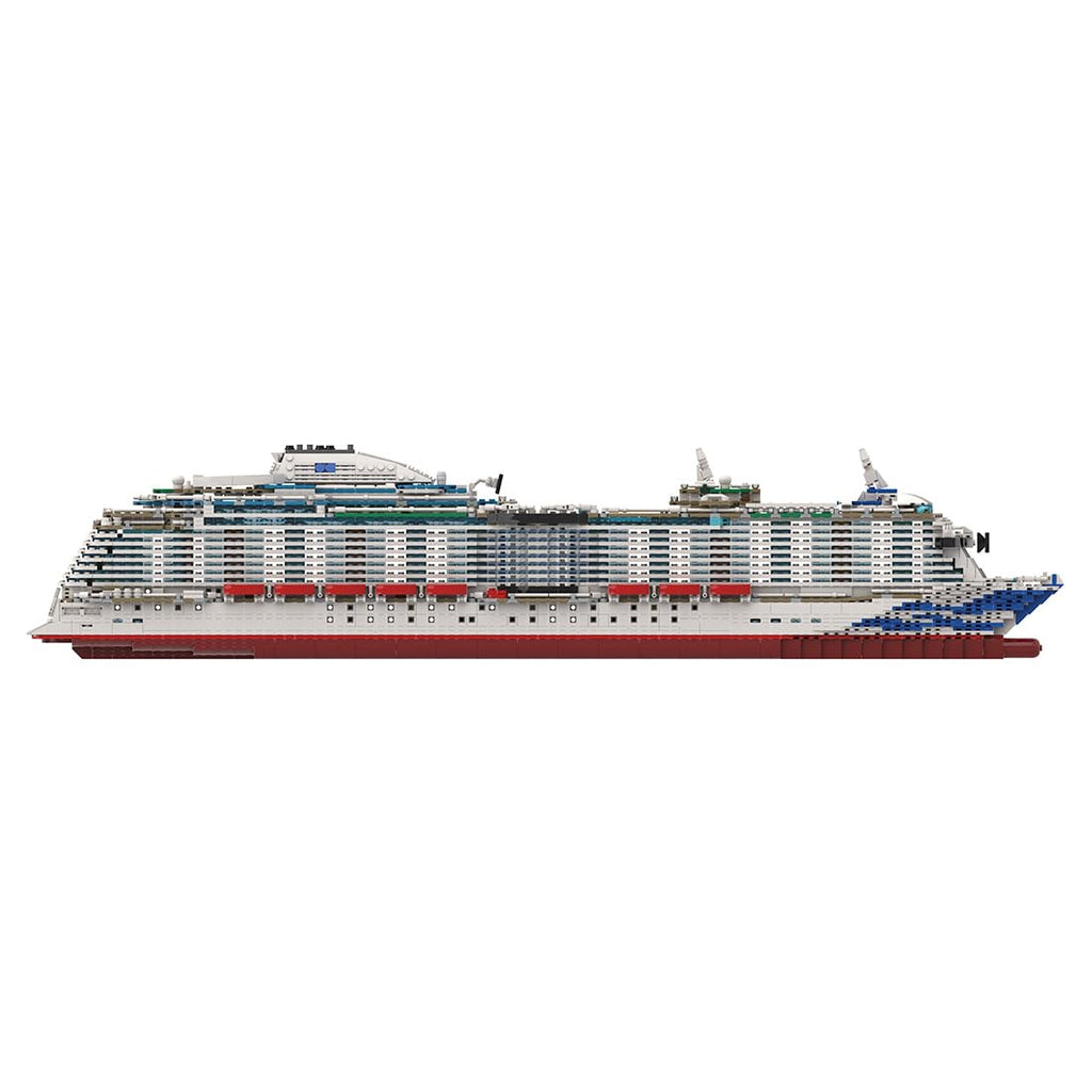Cruise Modular Building Blocks Kit, 4595 PCS Super Flagship Cruise Model, Large Ship Model Assembly Ship Toy Sets, Creative MOC Set for Adults