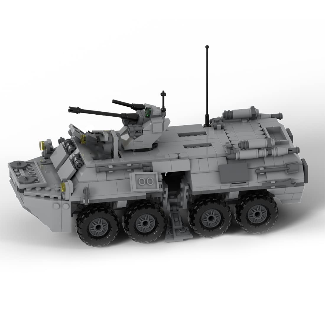 BrickCraftWorks Military Tank Building Set, MOC-39493 BTR-82A APC Model Military Theme Building Blocks Toys Set (798PCS), Type7, 152616NGIRLQO
