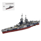 BrickCraftWorks MOC-163300 1/200 Scale Military WWII French Fast Battleship Building Blocks Set, Military Navy Warship MOC Toy for Military Enthusiasts Teens and Adults (10803PCS)