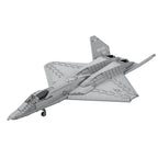 YF-23 Grey Ghost Fighter Aircraft Building Blocks Set, 1:35 Military Air Force Fighter Jet Model DIY Assembly, Home Decor & Toys & Gifts for Plane Enthusiasts (2,185 PCS)
