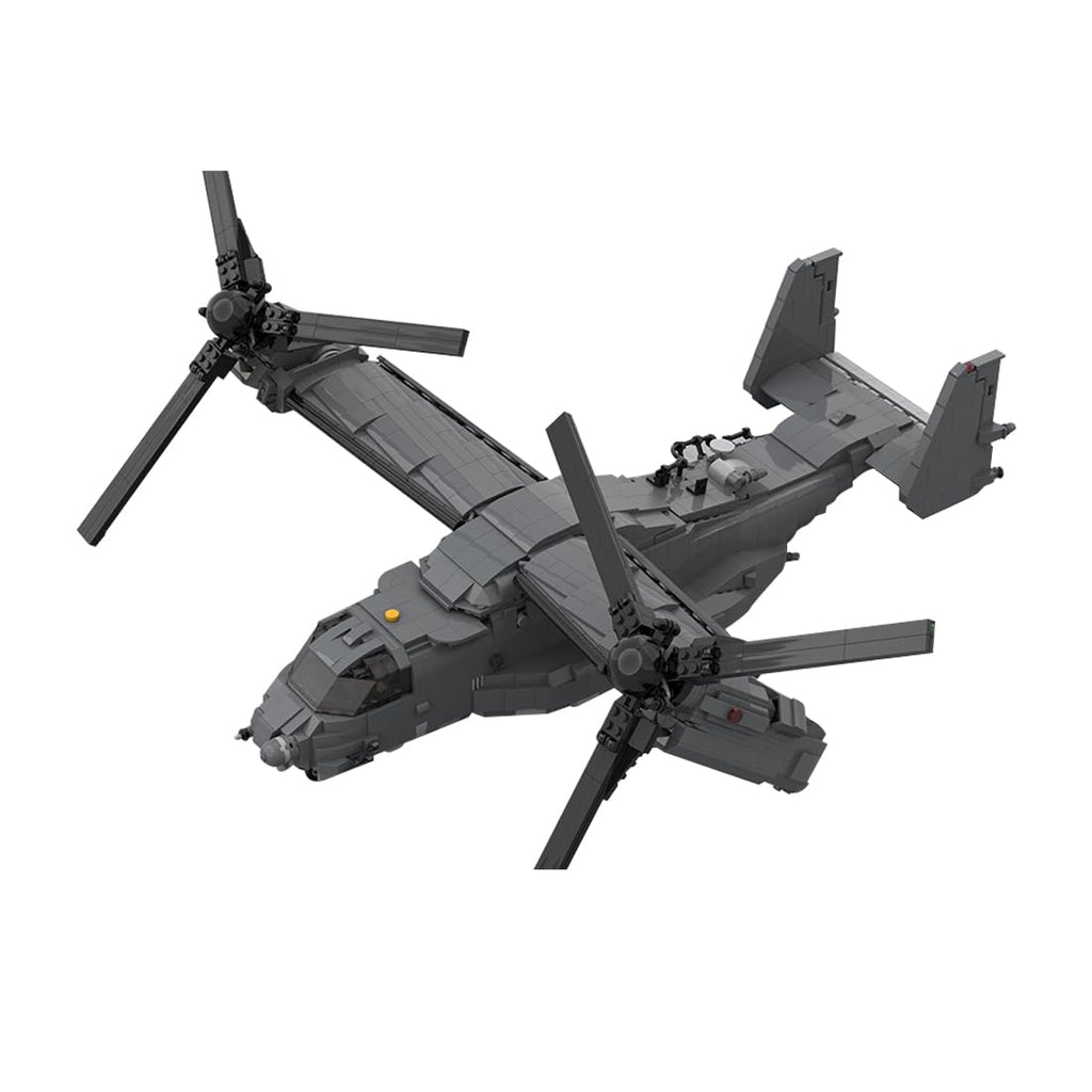 American CV-22 Tiltrotor Aircraft Military Building Blocks Set for Adults, Collectible Army Model and Display Toys for Christmas and Birthday Gifts (2608PCS)