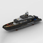 1/30 Scale Expeditionary Yacht Model Building Block Set, Cruise Ship Building Toy Set with Functional Propeller, Collectible Display Decorations Gift (4369PCS)