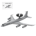 1/80 E-3 Sentry Fighter Jet Building Kit, Military Aircraft Building Block Set, Creative Interactive Building Toy for Teens and Up (1700PCS+)