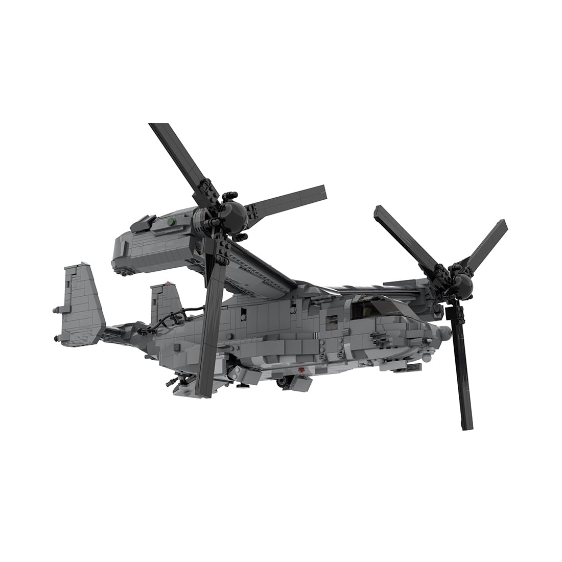 American CV-22 Tiltrotor Aircraft Military Building Blocks Set for Adults, Collectible Army Model and Display Toys for Christmas and Birthday Gifts (2608PCS)