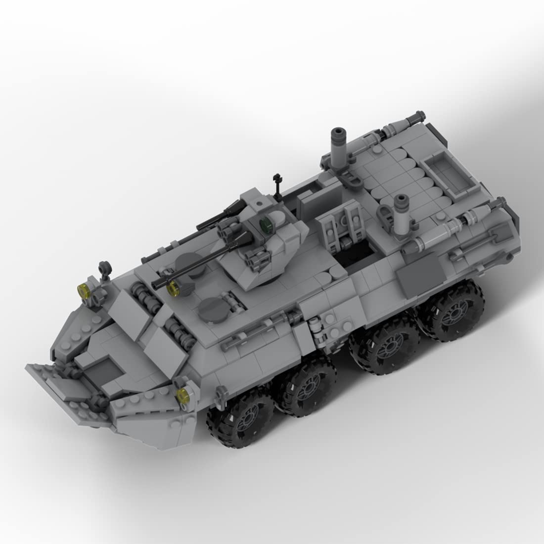 BrickCraftWorks Military Tank Building Set, MOC-39493 BTR-82A APC Model Military Theme Building Blocks Toys Set (798PCS), Type7, 152616NGIRLQO
