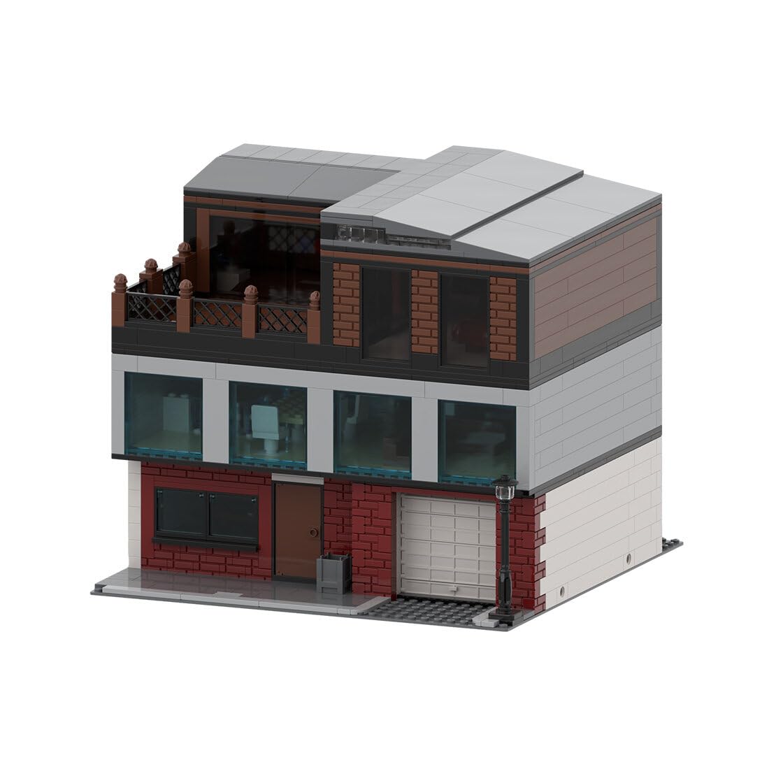 Street Scene Building Blocks, Modular Club Model Assembly Toy Building Block Set Architecture Construction Toy for Teen Adult (2625PCS), 94P934QTY1A6NY164112VQ5J