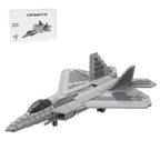 YF-23 Grey Ghost Fighter Aircraft Building Blocks Set, 1:35 Military Air Force Fighter Jet Model DIY Assembly, Home Decor & Toys & Gifts for Plane Enthusiasts (2,185 PCS)