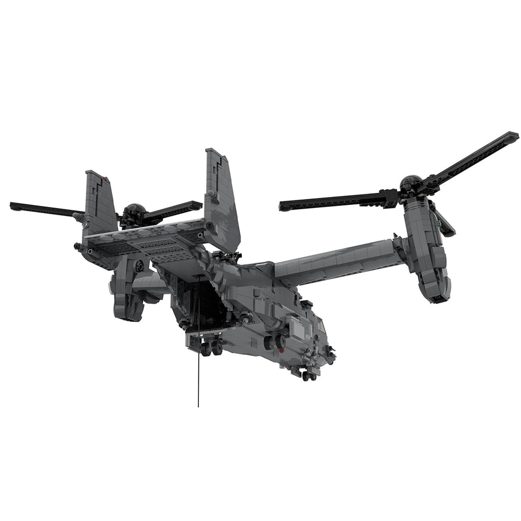 American CV-22 Tiltrotor Aircraft Military Building Blocks Set for Adults, Collectible Army Model and Display Toys for Christmas and Birthday Gifts (2608PCS)