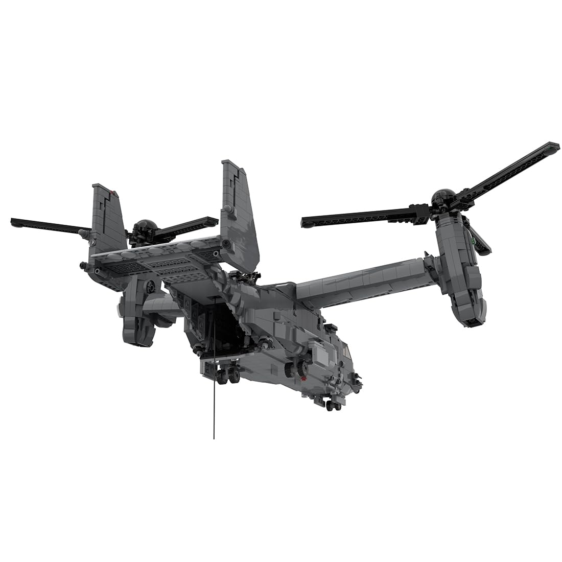 American CV-22 Tiltrotor Aircraft Military Building Blocks Set for Adults, Collectible Army Model and Display Toys for Christmas and Birthday Gifts (2608PCS)