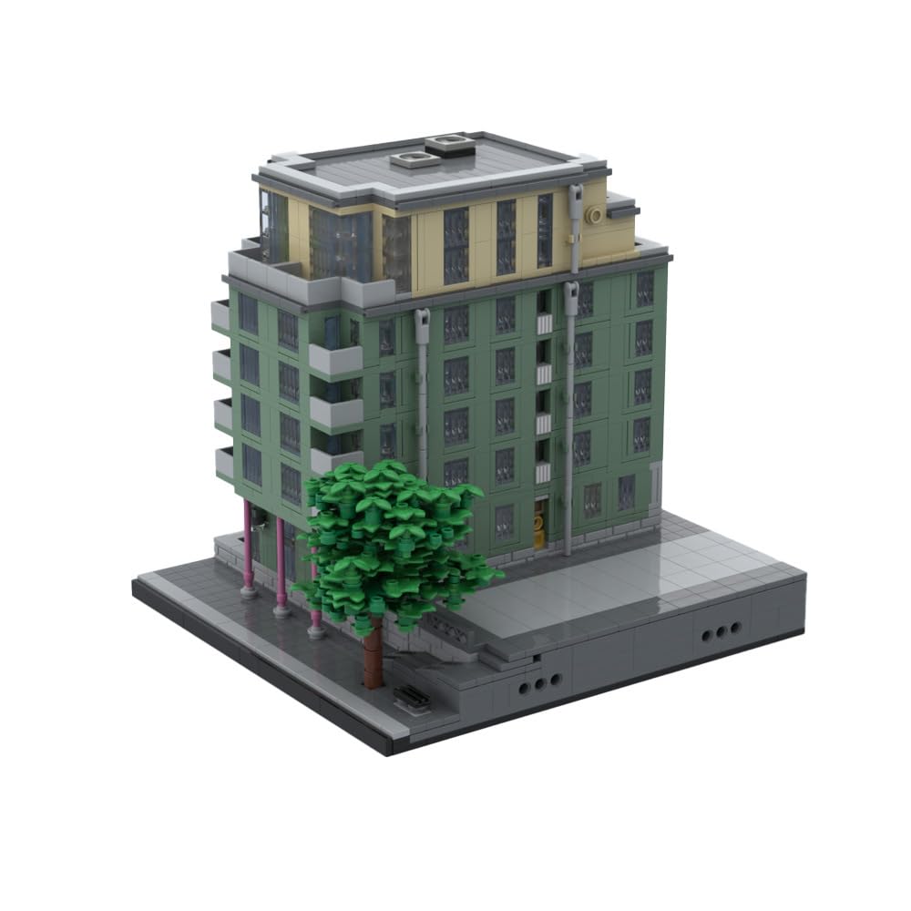Stockholm Apartment Building Blocks Toy Set MOC-100703 for Ages 14+