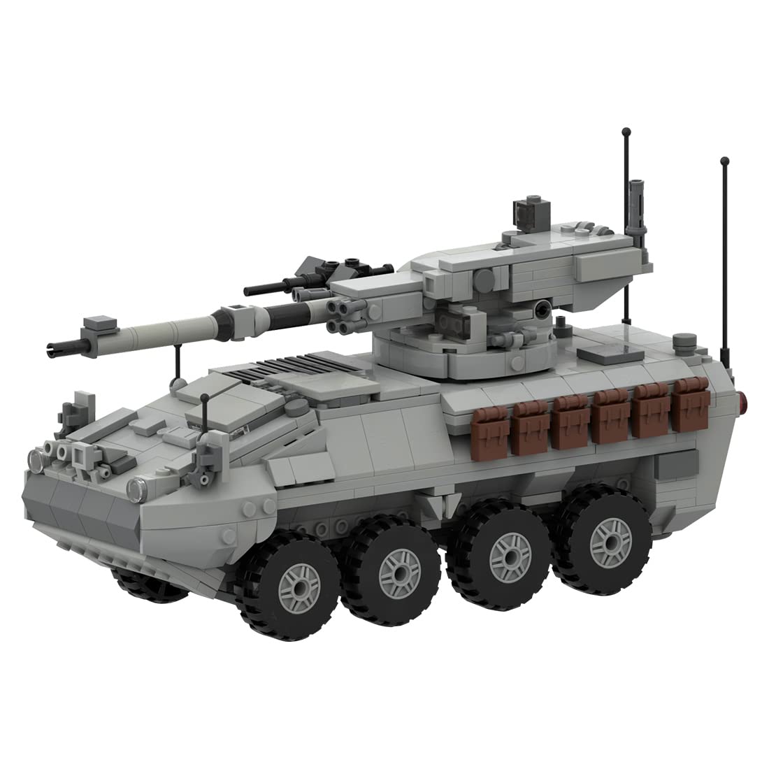 BrickCraftWorks Military Tank Building Set, MOC-39493 BTR-82A APC Model Military Theme Building Blocks Toys Set (798PCS), Type7, 152616NGIRLQO