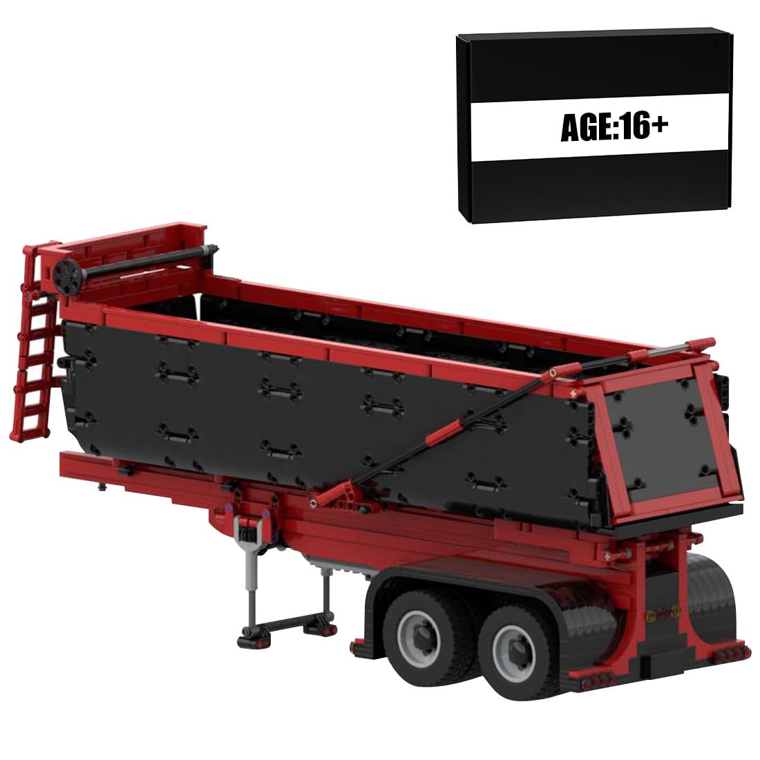 Technik Dump Trailer Model Building kit, 2307pcs Dump Trailer Truck Toy Construction Vehicle for Adults (Dynamic Versions)
