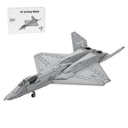 YF-23 Grey Ghost Fighter Aircraft Building Blocks Set, 1:35 Military Air Force Fighter Jet Model DIY Assembly, Home Decor & Toys & Gifts for Plane Enthusiasts (2,185 PCS)