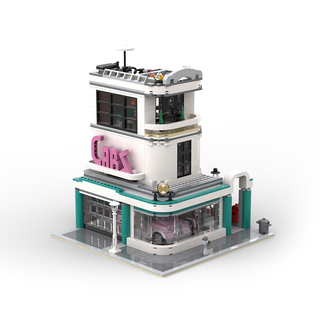 Street Scene Building Blocks, Modular Club Model Assembly Toy Building Block Set Architecture Construction Toy for Teen Adult (2625PCS), 94P934QTY1A6NY164112VQ5J