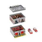 City Street Scene Building Blocks, Modular Fire Station Assembly Toy Building Block Set Architecture Construction Toy for Teen Adult (2570PCS), A38L6KL10W1YO6J05957870
