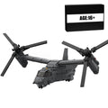 American CV-22 Tiltrotor Aircraft Military Building Blocks Set for Adults, Collectible Army Model and Display Toys for Christmas and Birthday Gifts (2608PCS)