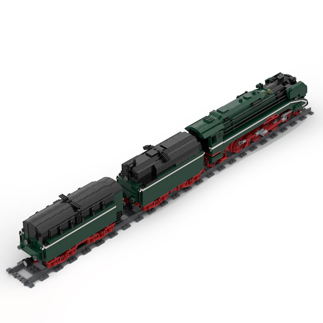 Steam Train Building Sets, BR18 RC Vapor Train Style Innovative Assembly Building Block MOC Toy (1629PCS), Type2, VF90J3237M1514OT6Q3IS0N1P