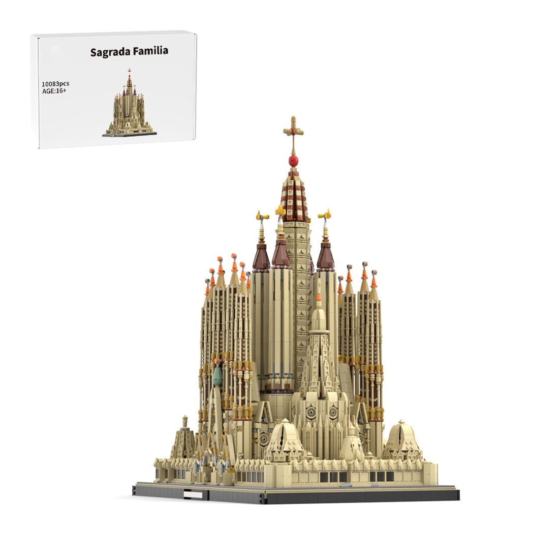 Winter Country Church Modular Model for Church of The Nativity Building Blocks Toys Set, Modular Church Architecture Set for Adults and Teen (1769PCS)