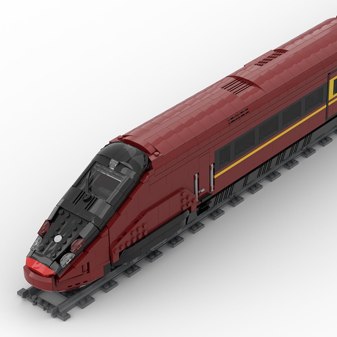 AGV-575 Italo High Speed Train Club Executive Class Builidng Blocks Set, 3,139 Pieces Train Building Kit, Collectible Locomotive Building Toy Model for Adult & Ideal Gift for Home Décor