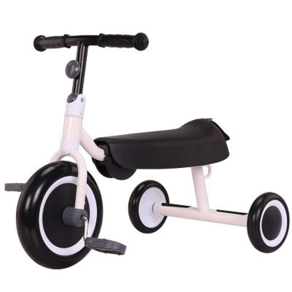 Tricycle Trike Toddler Tricycle Baby Balance Bike Lightweight Foldable Adjustable Seat Balance Training Bike (Color : Yellow) (White)