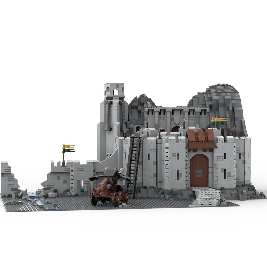 Castle Building Blocks Set, War Scene Valley Castle Model Assembly Toys Building Blocks Model, Display Model Gift Idea for Adults (3126PCS)