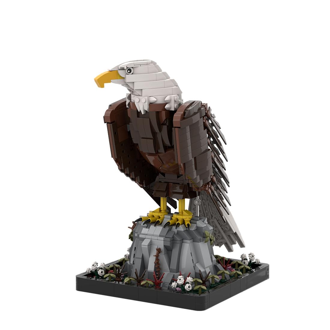 American Bald Eagle Building Set for Teen and Adults, STEM Educational Toy, Collectible Display, Creative DIY Construction Gift (1468PCS)