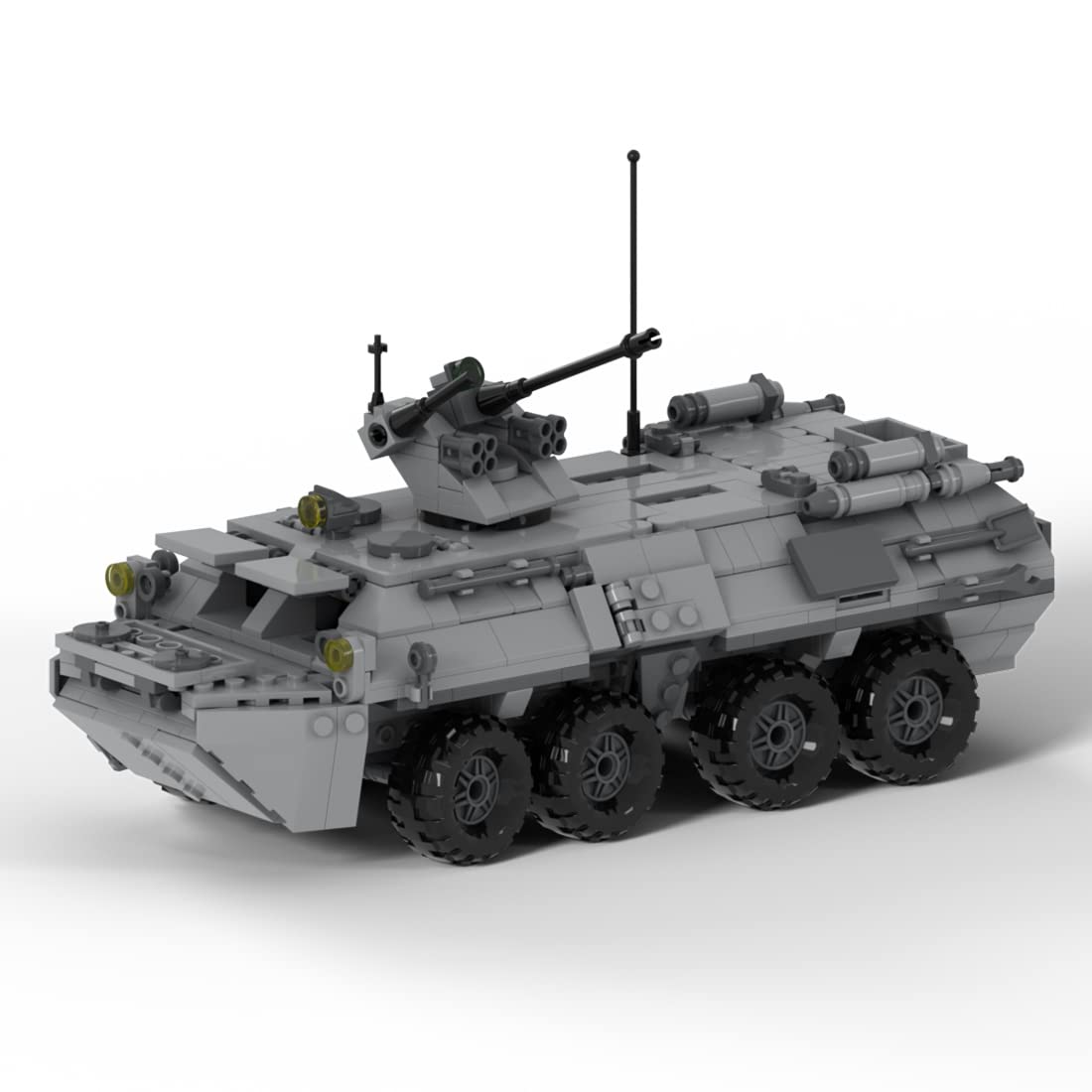 BrickCraftWorks Military Tank Building Set, MOC-39493 BTR-82A APC Model Military Theme Building Blocks Toys Set (798PCS), Type7, 152616NGIRLQO