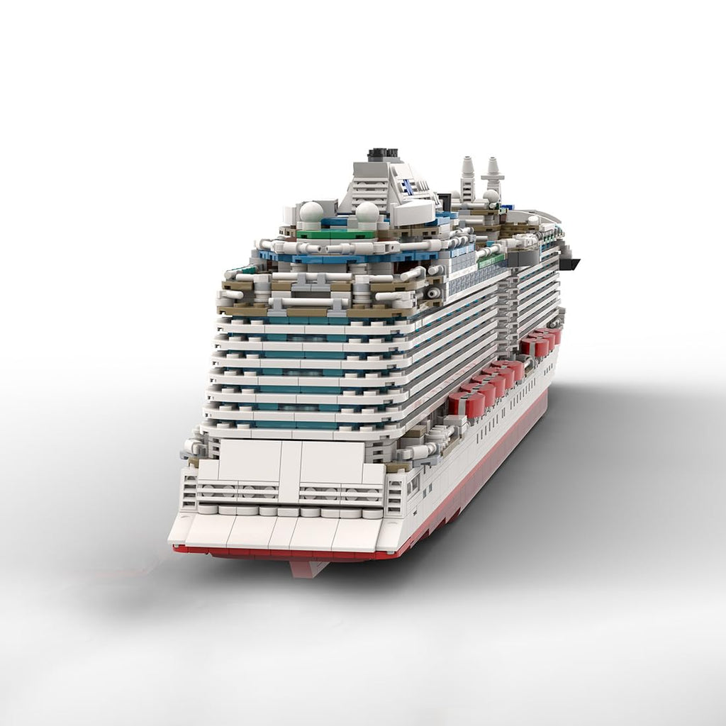 Cruise Modular Building Blocks Kit, 4595 PCS Super Flagship Cruise Model, Large Ship Model Assembly Ship Toy Sets, Creative MOC Set for Adults