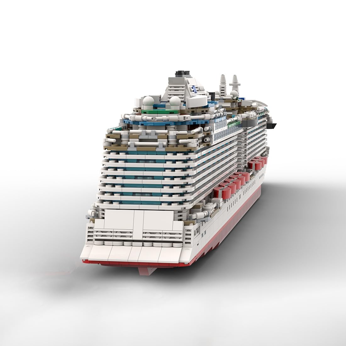 Cruise Modular Building Blocks Kit, 4595 PCS Super Flagship Cruise Model, Large Ship Model Assembly Ship Toy Sets, Creative MOC Set for Adults