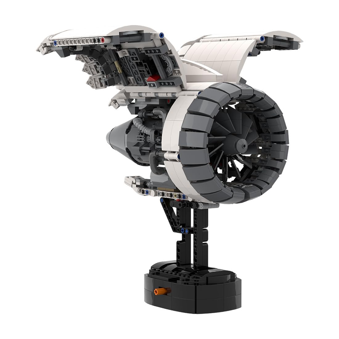 Engine Building Kit, MOC-133571 CFM LEAP Airplane Engine Model Building Blocks Set, 1659PCS MOC Educational Experiment Toy Gift for Adults