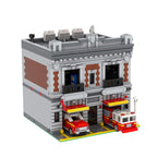 City Street Scene Building Blocks, Modular Fire Station Assembly Toy Building Block Set Architecture Construction Toy for Teen Adult (2570PCS), A38L6KL10W1YO6J05957870