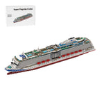 Cruise Modular Building Blocks Kit, 4595 PCS Super Flagship Cruise Model, Large Ship Model Assembly Ship Toy Sets, Creative MOC Set for Adults