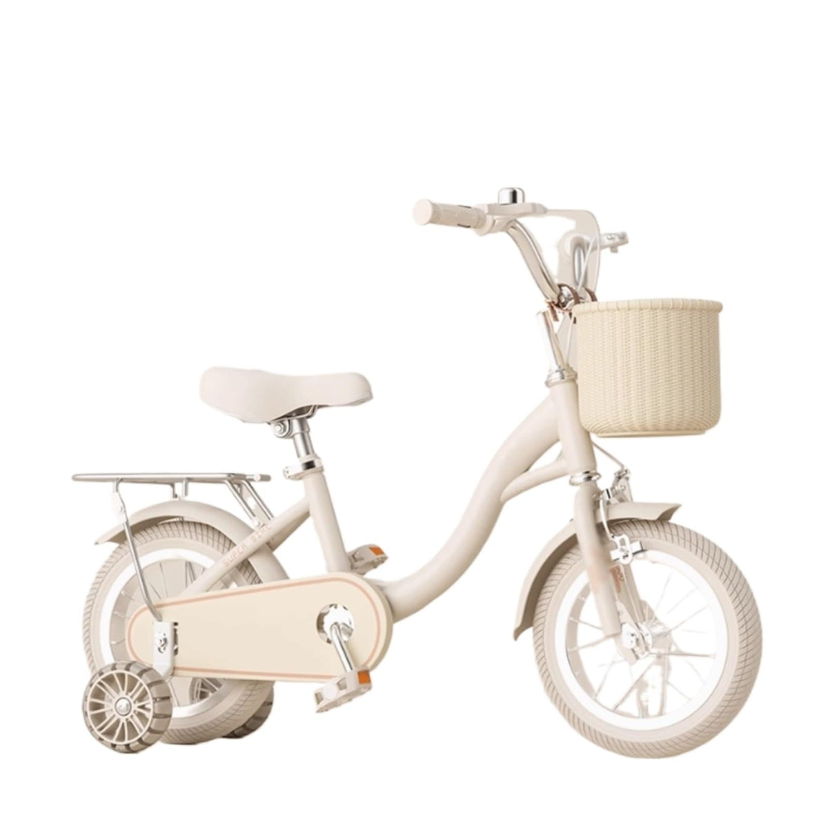 Twist car Kids Bike for Girls with Bell Basket and Pump Children's Bicycle with Rear Seat Bicycle Ride on Toy