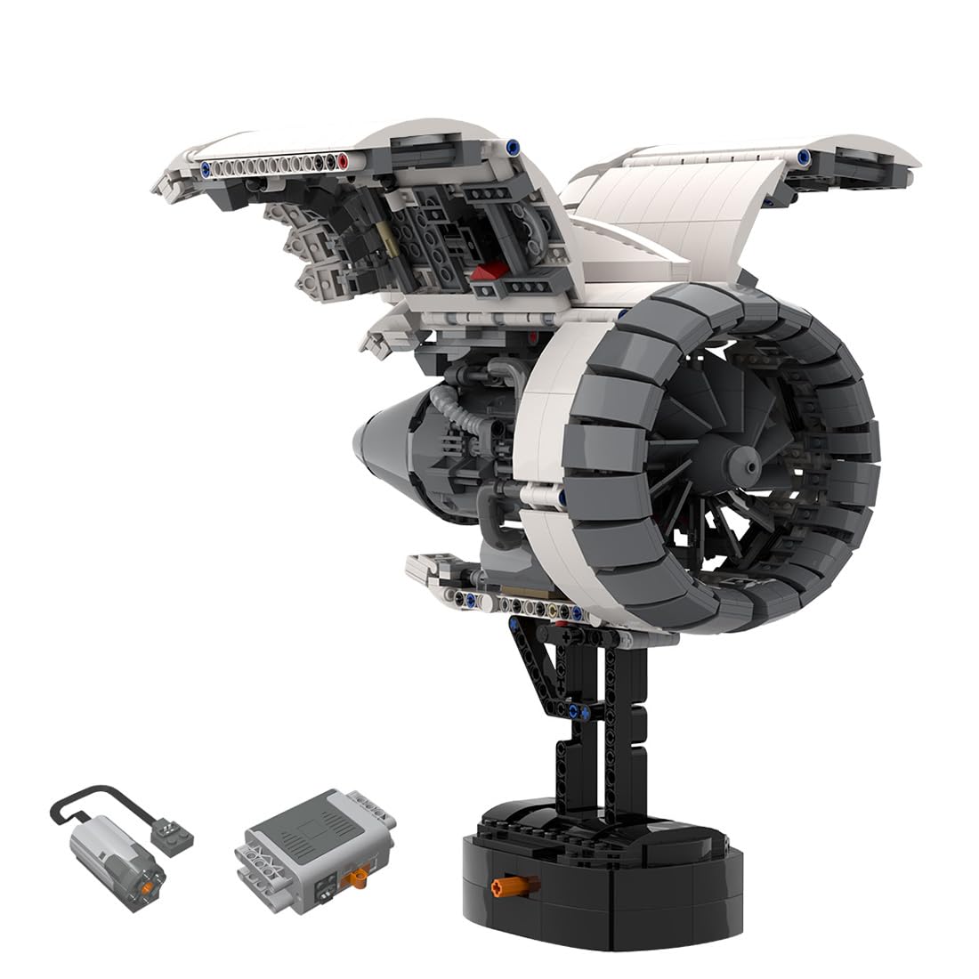 Engine Building Kit, MOC-133571 CFM LEAP Airplane Engine Model Building Blocks Set, 1659PCS MOC Educational Experiment Toy Gift for Adults