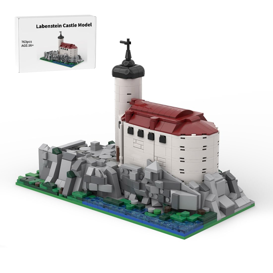 Castle Building Blocks Set, War Scene Valley Castle Model Assembly Toys Building Blocks Model, Display Model Gift Idea for Adults (3126PCS)