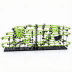 867PCS Marble Roller Coaster Kit, Space Rail Glow-in-The-Dark STEM Model Building Set with 8 Steel Balls, DIY Engineering Toy for Adults(Level 5)
