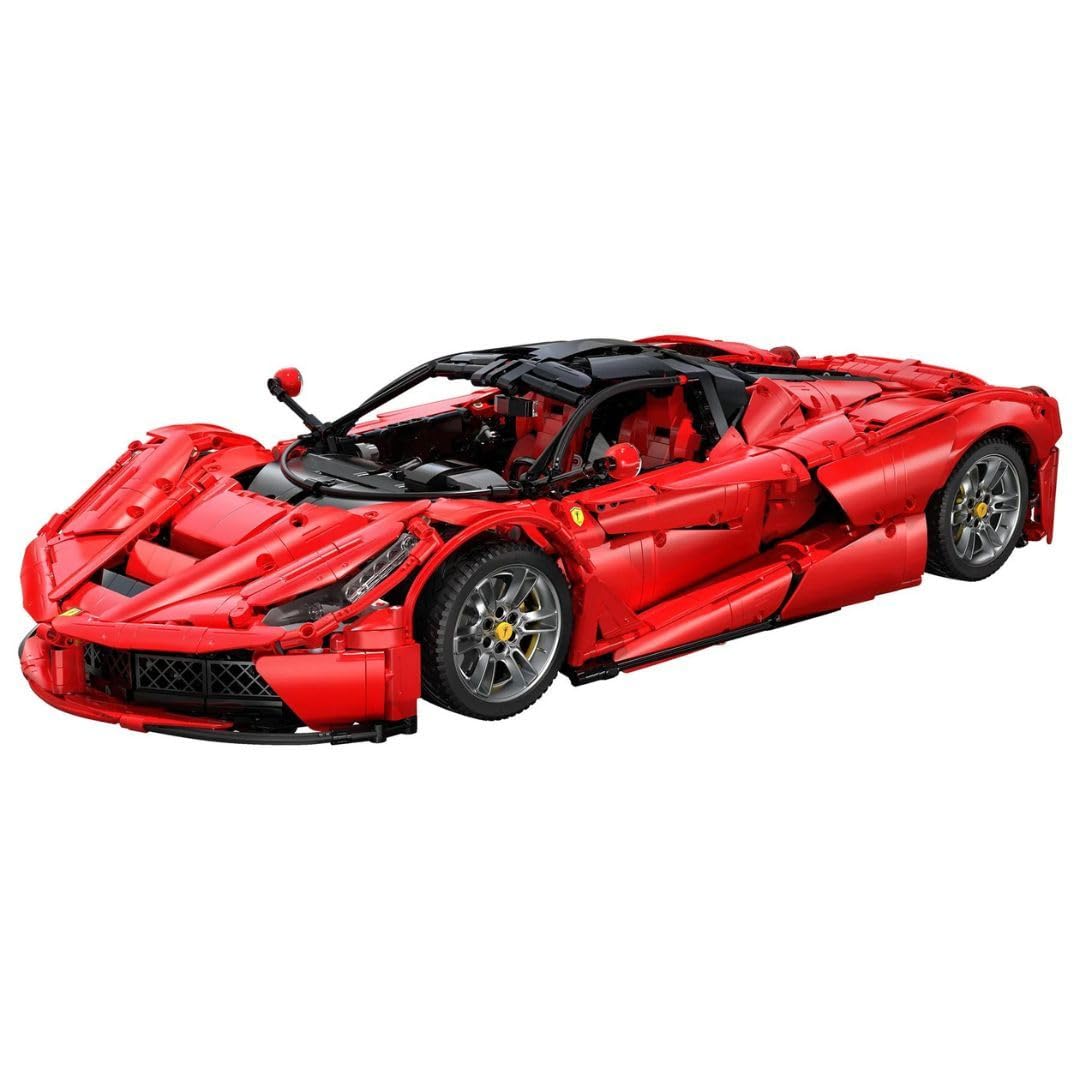 CaDA Master C61505W LaFer Supercar Building Set, 1:8 Scale Sports Car Building Blocks Kit for Adults, Collectible Motorsport MOC Car Toy Gift for Men Teens - 4739 Pcs