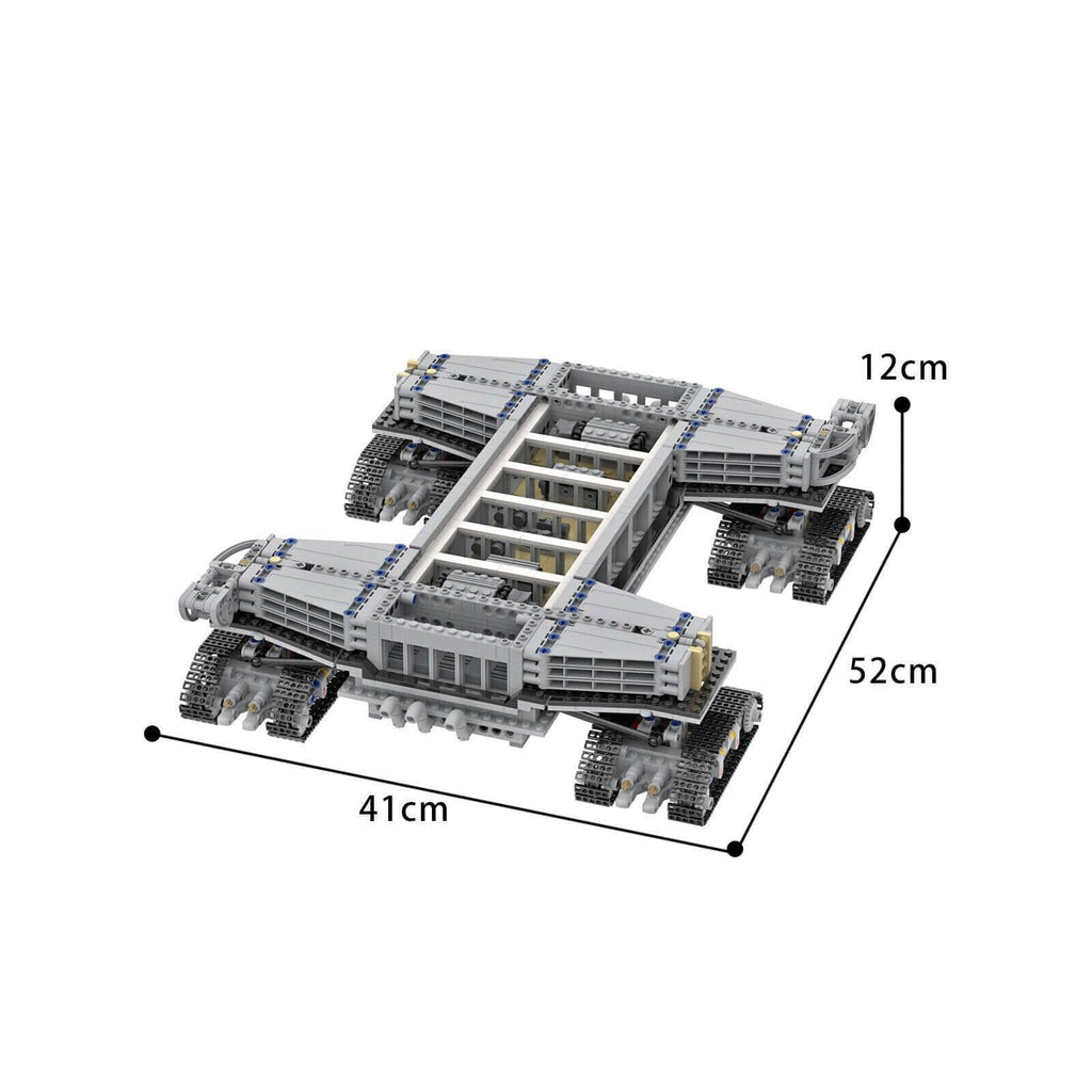 Crawler Transporter MOC Building Blocks, Mobile Launcher Platform Bricks Toys Collection Gift Kit for Saturn-V Launch Umbilical Tower/Space Shuttle for Age 16+