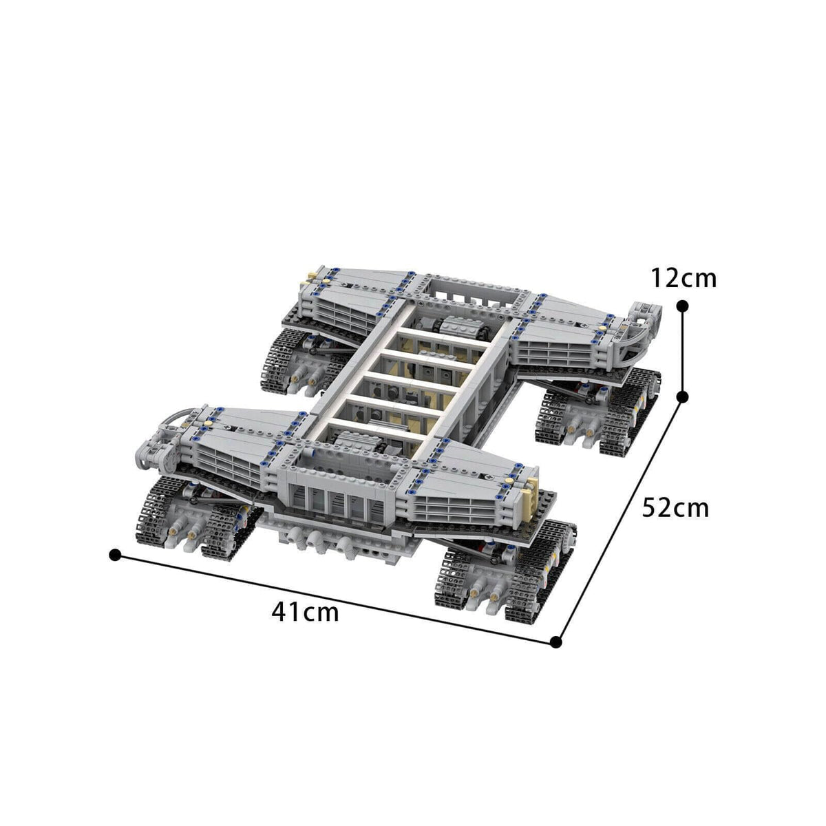 Crawler-Transporter Model Building Blocks Mobile Launcher Platform Bricks Toys for Saturn-V Launch Umbilical Tower & Space Shuttle for Age 16+ (Paper Instruction)